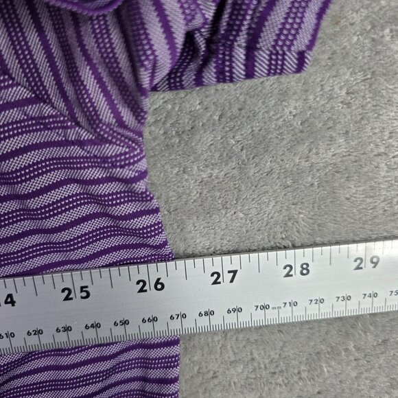 Mens Tommy Bahama Purple Striped Polo Shirt Pima Cotton Blend Golf Size XXL - Picture 6 of 8